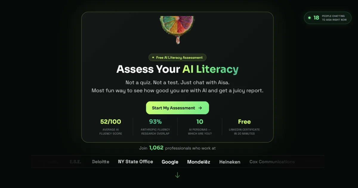 AISA Sells Free Measurement, Then $10 Credits and WhatsApp Coaching