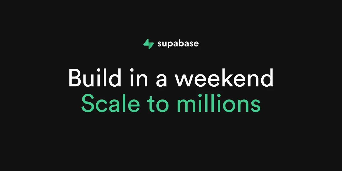 Supabase Competes on the Exit Ramp