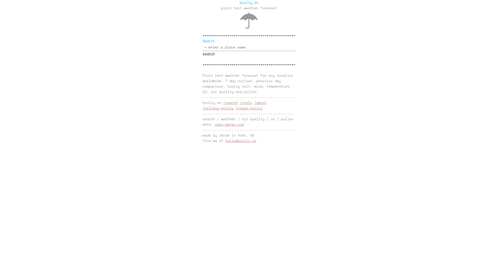 Brolly product image 1