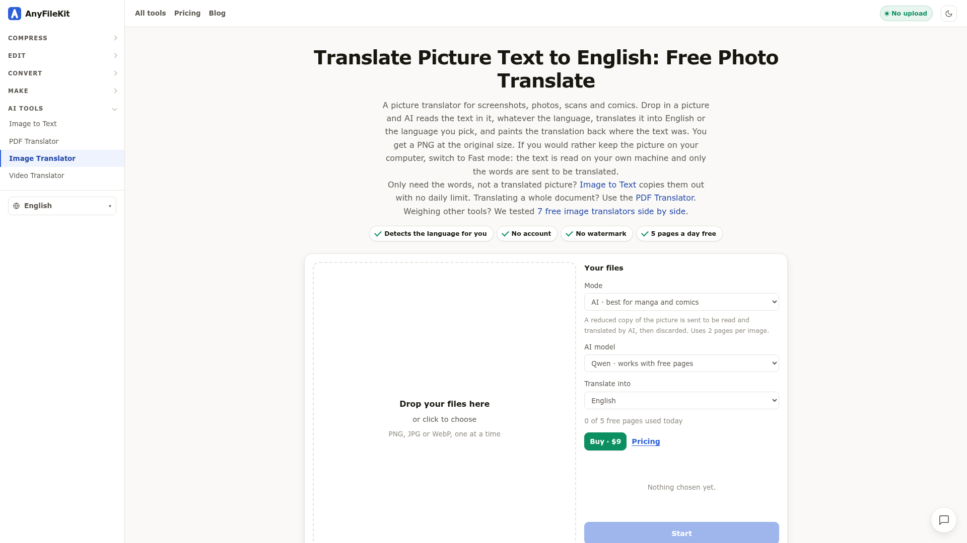 AnyFileKit Image Translator product image 1